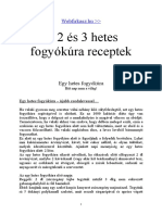 1, 2 És 3 Hetes Fogyókúra Receptek