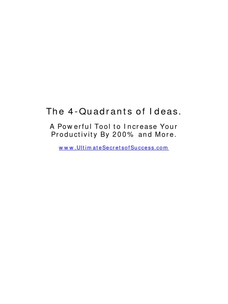 4-Quadrant Idea Management Tool | PDF | Computing | Business