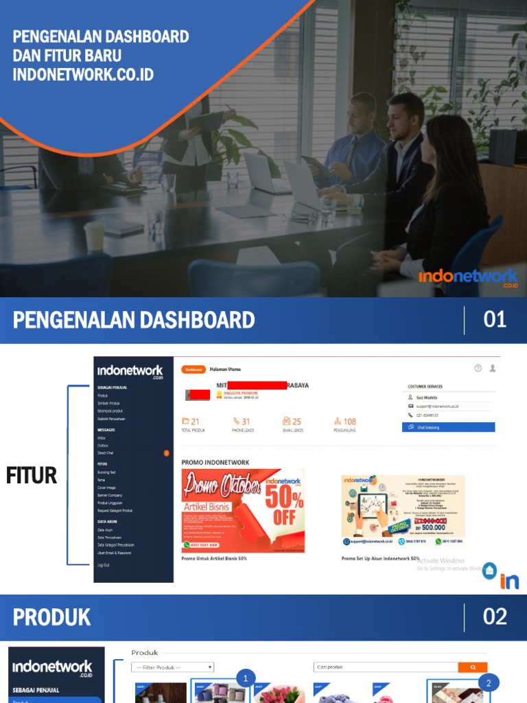 Pengenalan Fitur Dashboard Indonetwork | PDF | Pengelolaan Keuangan & Uang