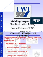 Welding Inspection: Non-Destructive Testing Course Reference WIS 5