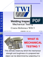 Welding Inspection: Mechanical Testing Course Reference WIS 5