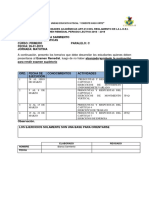 Cronograma de Remediales PRIMERO C