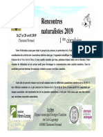 Appel à communication pour les Rencontres naturalistes (26-28 avril 2019, Clermont-Ferrand)