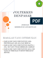 Poltekkes Denpasar: Jurusan Kesehatan Lingkungan