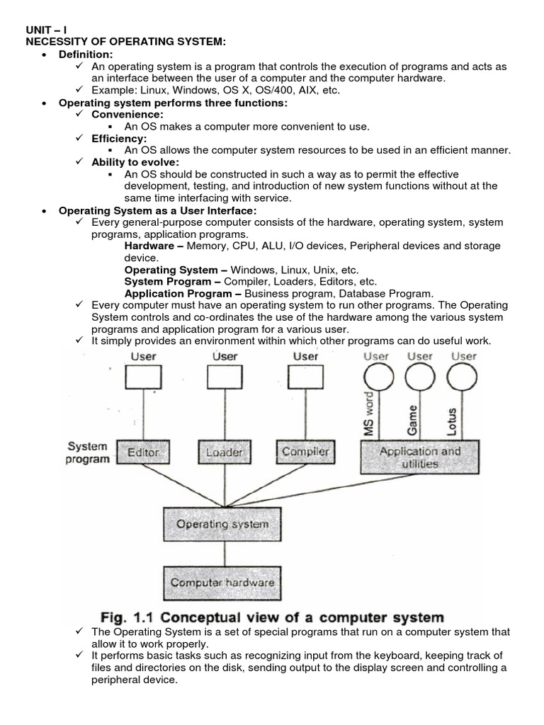 Operating System - Complete Notes. | Download Free PDF | Operating ...