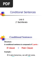 Conditional Sentences: Unit 6 2º Bachillerato