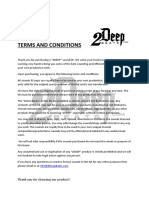 (2DEEP) License Agreement PDF
