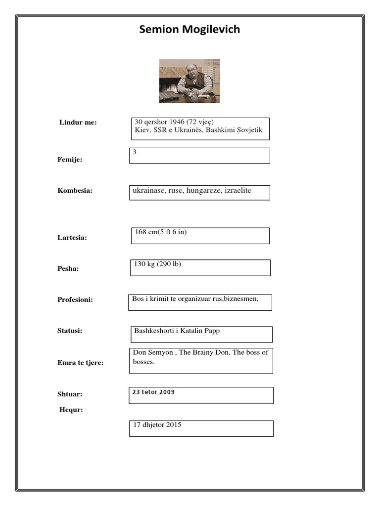 Semion Mogilevich | PDF