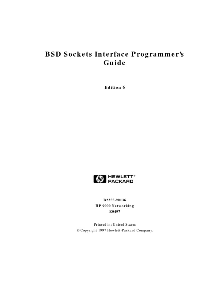 BSD Sockets Programming | PDF | Network Socket | Port (Computer Networking)
