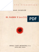 El saber y la cultura - Max Scheler.pdf