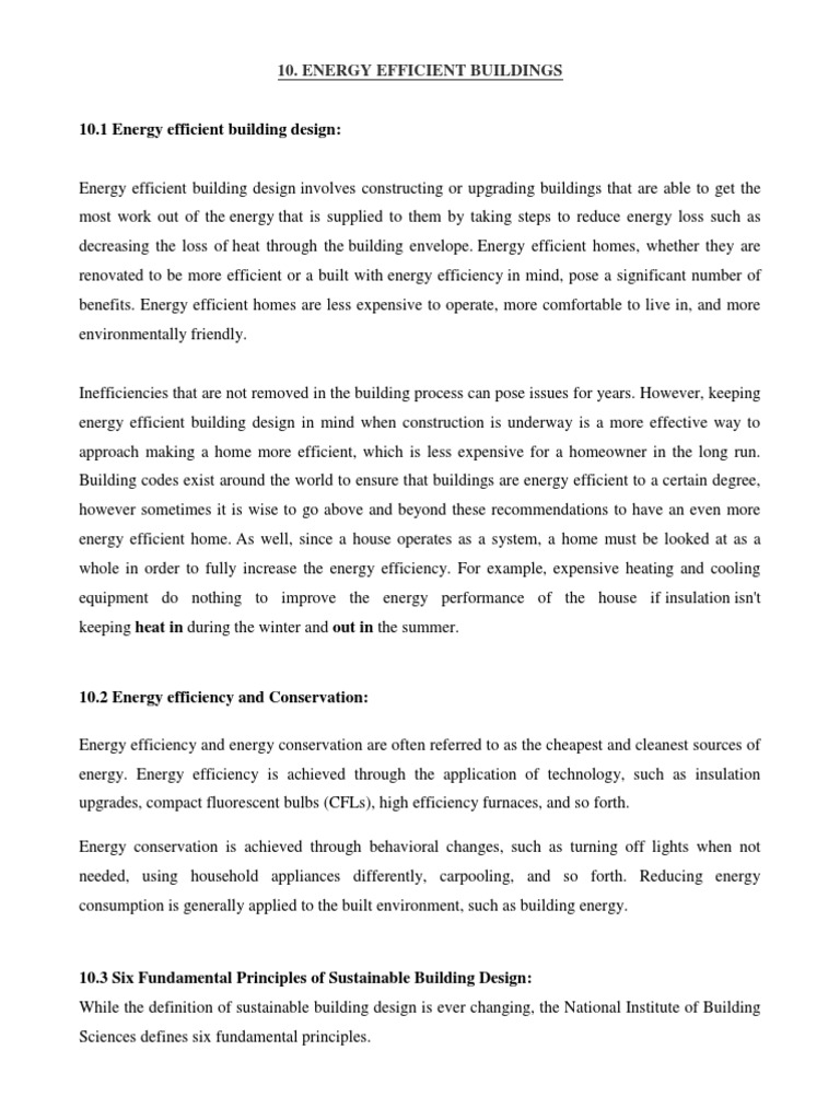 Energy Efficient Building Design Guide | PDF | Green Building ...