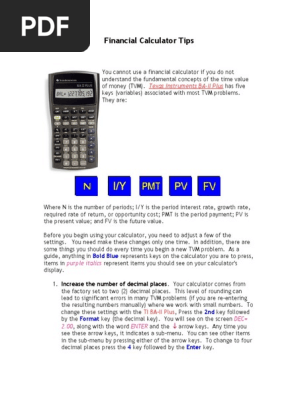 Financial Calculator Hp