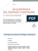 Clase - 7 Patología Del Esófago y Diafragma