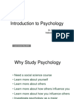 Introduction To Psychology: Dr. William G. Huitt Valdosta State University