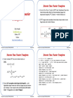 DTFT (Discrete Time Fourier Transform