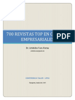 700 Revistas Top en Ciencias Empresariales