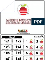 Material Interactivo de Las Tablas de Multiplicar