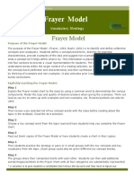 Frayer Model - Vocbulary Strategy Handout Copy 3 PDF