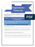trigonometry webercise pdf