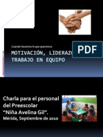 Motivación, Liderazgo y Trabajo en Equipo para Docentes