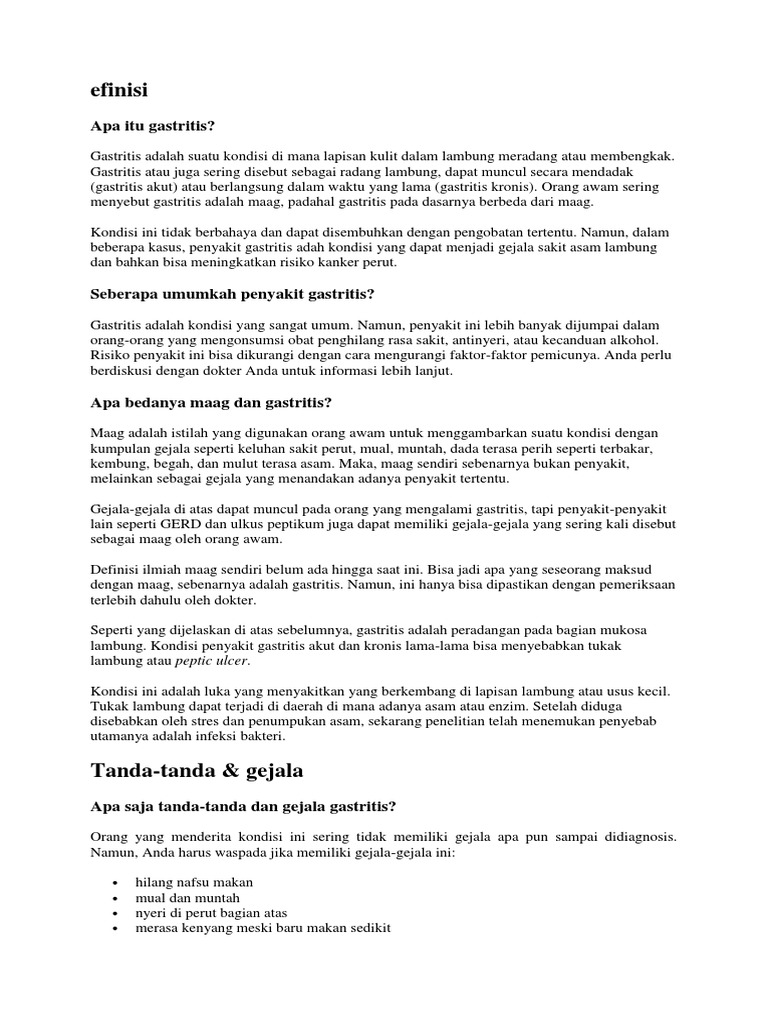 Gastritis Pdf