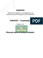 SiRADIG Empleador Manual para El Desarrollador