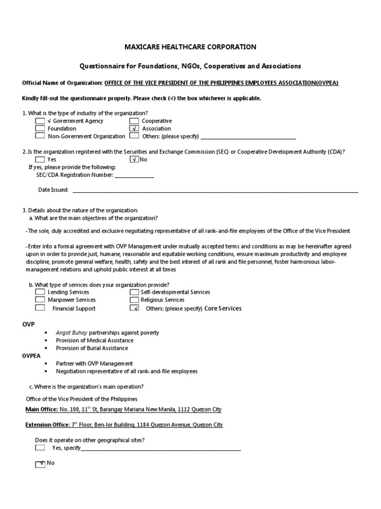 Employee Association Survey | PDF | Cooperative | Employment
