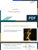 Nucleación Heterogénea.