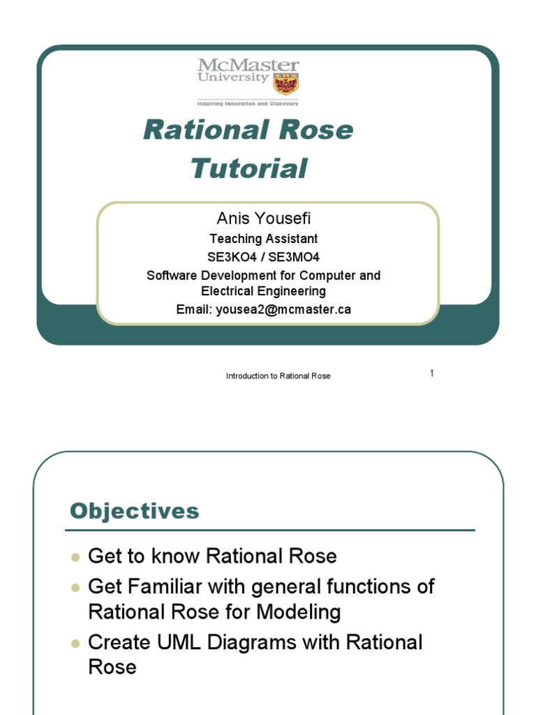 Introduction to Rational Rose UML Tool | PDF | Use Case | Unified ...
