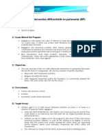 Programme d’intervention différentielle en partenariat (English Version)
