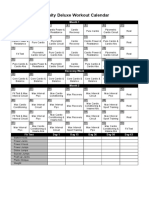 Insanity Deluxe Workout Calendar Month 1 & 2