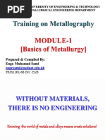 Training On Metallography PDF