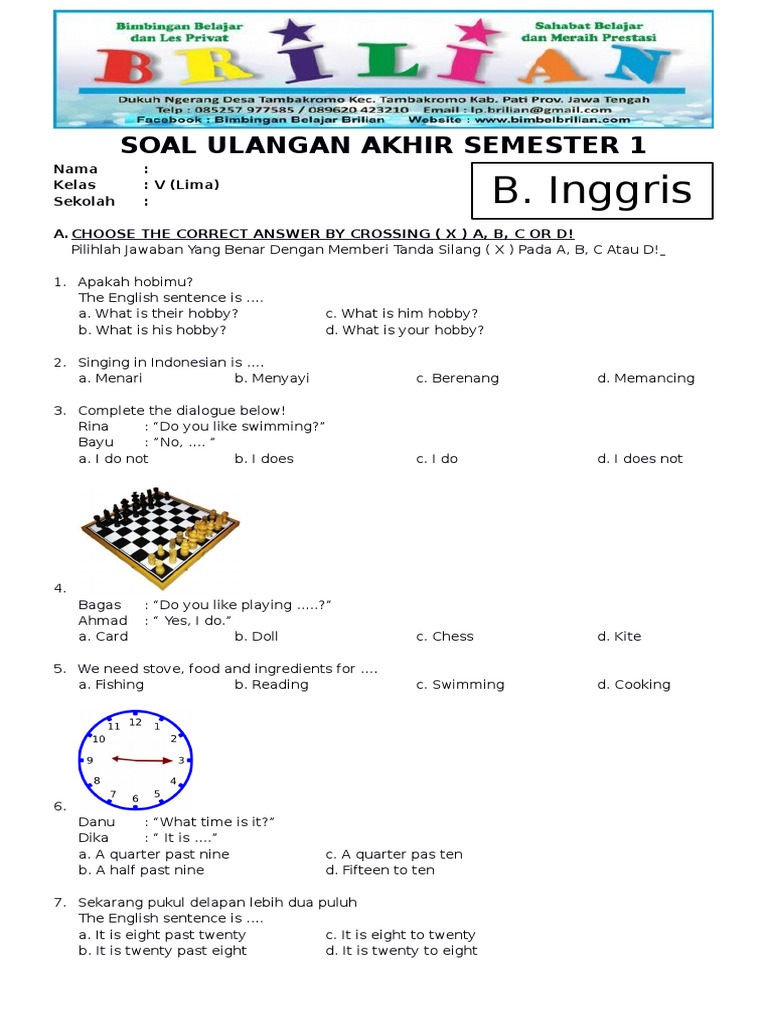 Membedah Soal Bahasa Inggris UAS Kelas 3 Tahun 2018: Panduan Komprehensif untuk Siswa dan Orang Tua