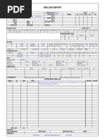 Daily Drilling Report Template | PDF | Geotechnical Engineering | Civil ...