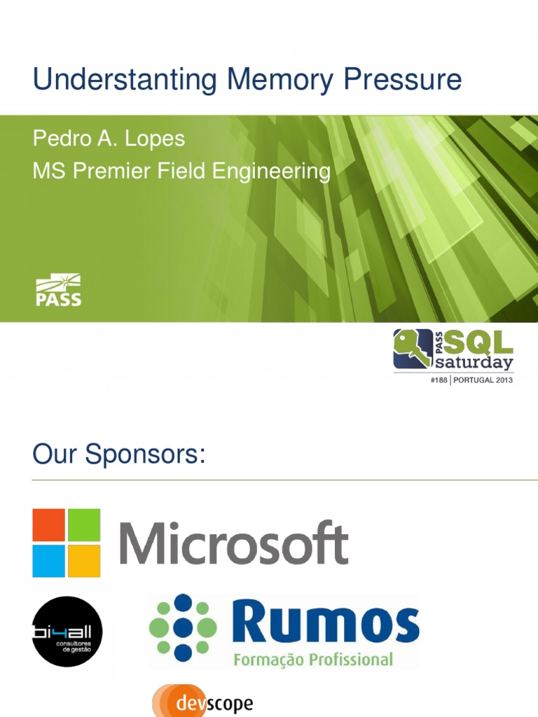 Understanding SQL Server Memory Pressure | PDF | Microsoft Sql Server ...