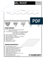 IC72 Roof and Wall Panel Specs