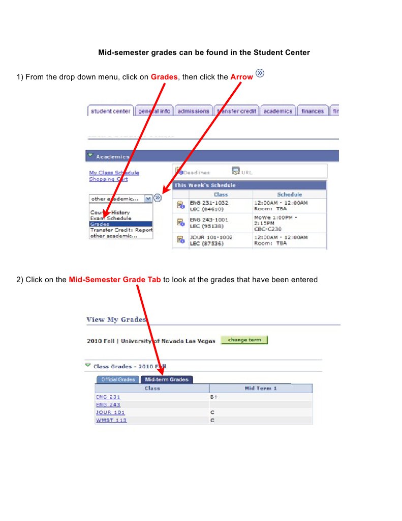 Access Mid-Semester Grades Online | PDF | Career & Growth | Science ...