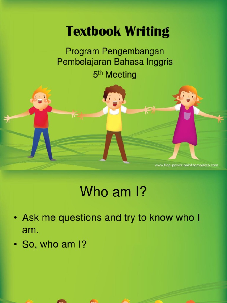 Textbook Writing Program Pengembangan Pembelajaran Bahasa Inggris 5