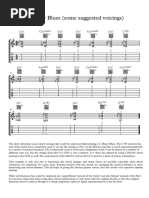 C Minor Blues Suggested Chord Voicings PDF