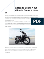 Perbedaan Honda Supra X 125 Fi Dengan Honda Supra X Helm In