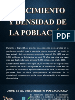 Crecimiento y Densidad de La Poblacion