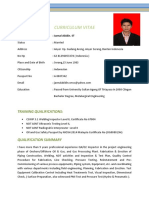 Curriculum Vitae: Training Qualifications