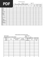 Form Food Account Food Record Food Recall