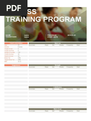 Fitness Plan