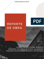 Reporte de Obra