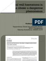 Abdominal Wall Haematoma in The Obese