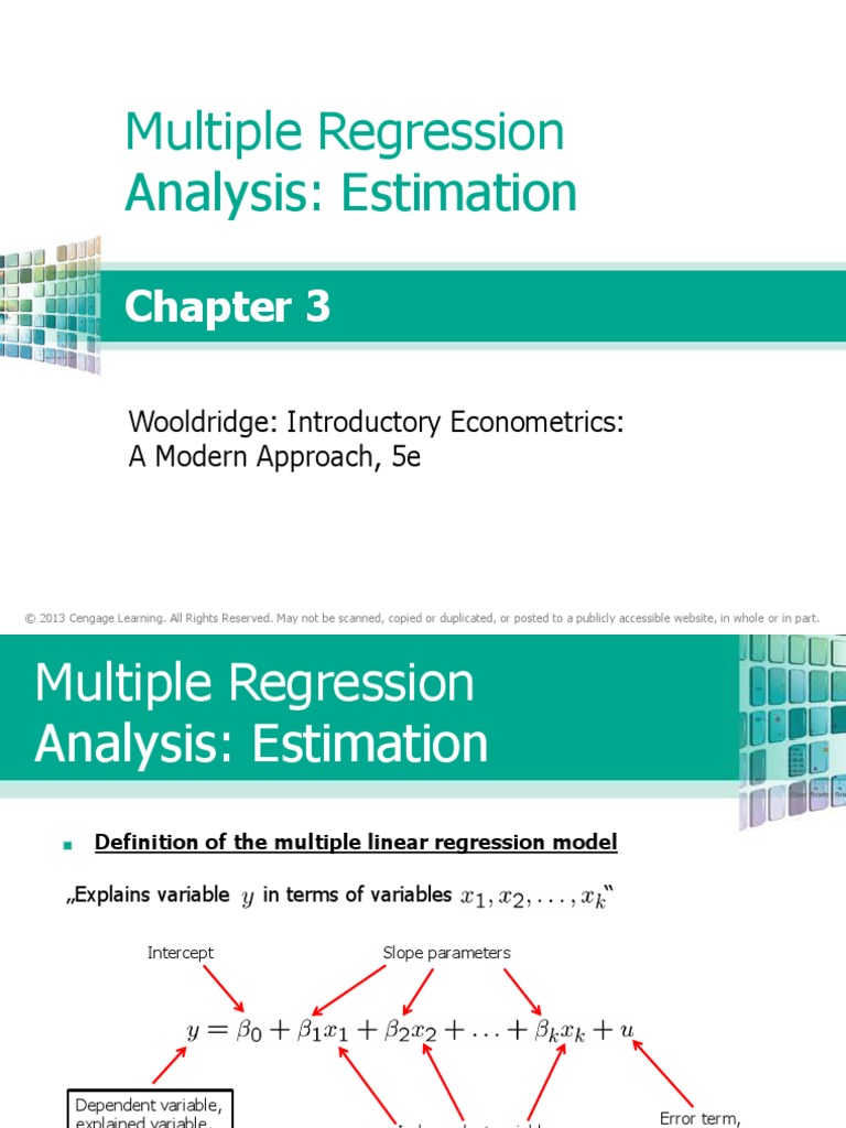 CH 03 Wooldridge 5e PPT PDF | PDF | Ordinary Least Squares | Regression ...