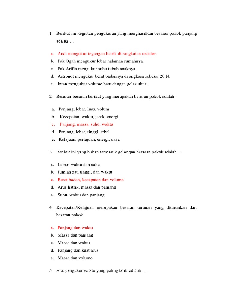 Berikut Ini Kegiatan Pengukuran Yang Menghasilkan Besaran Pokok Panjang Adalah Pdf