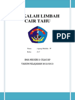 Makalah Limbah Cair Tahu