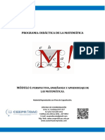 Módulo 1. Perspectiva, Enseñanza de Las Matemáticas